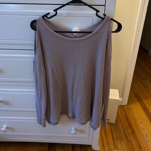 American eagle cold shoulder sweater